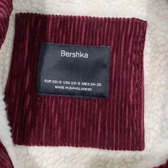 🔥Bershka Women's Burgundy Jacket 🧥 - Picture 5 of 10